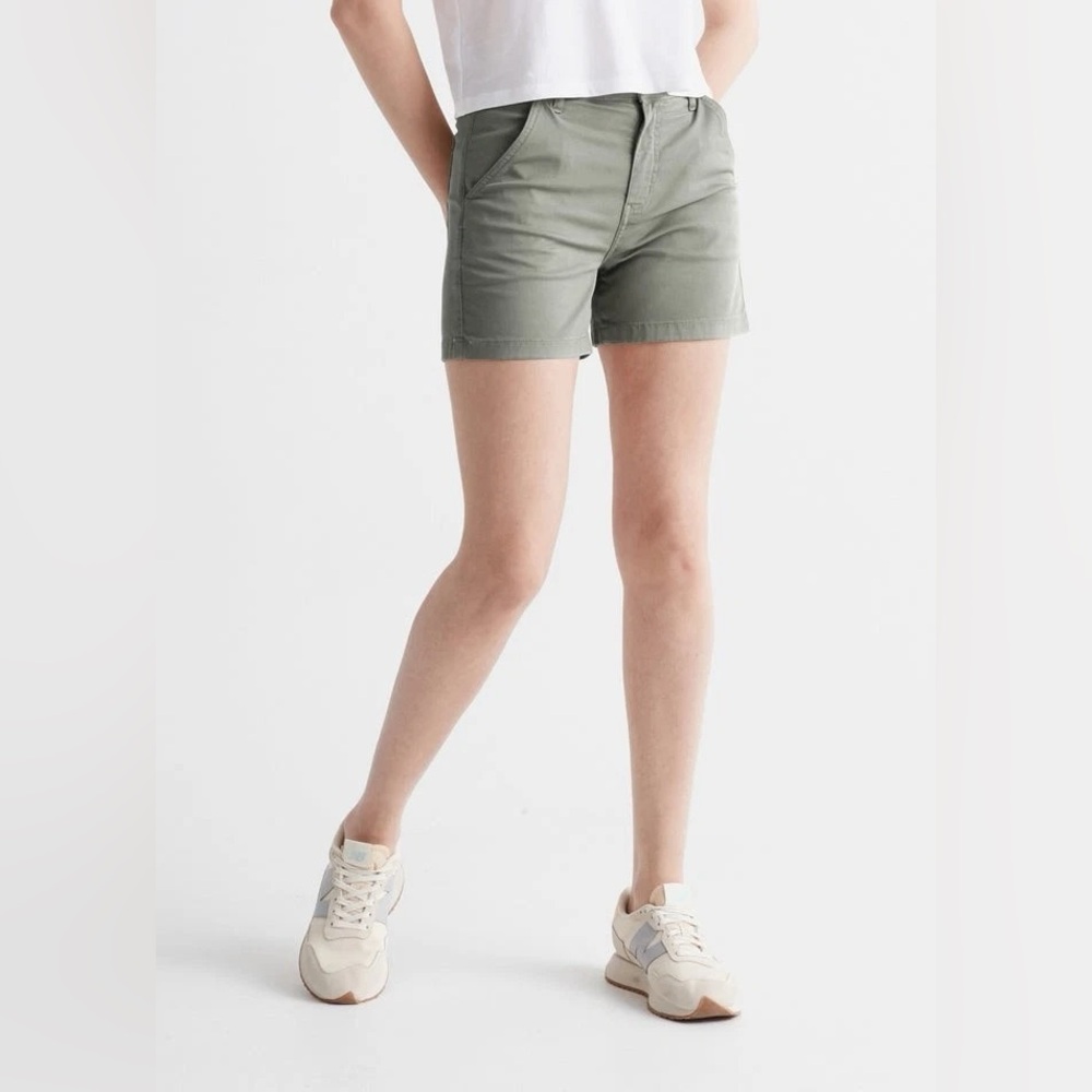 DU/ER Live Free Utility Shorts 33 Grey Green